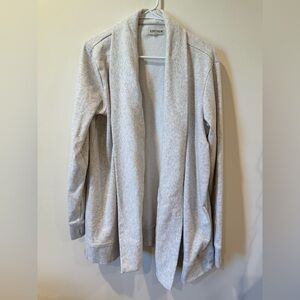 Women's Gray Open Front Cardigan